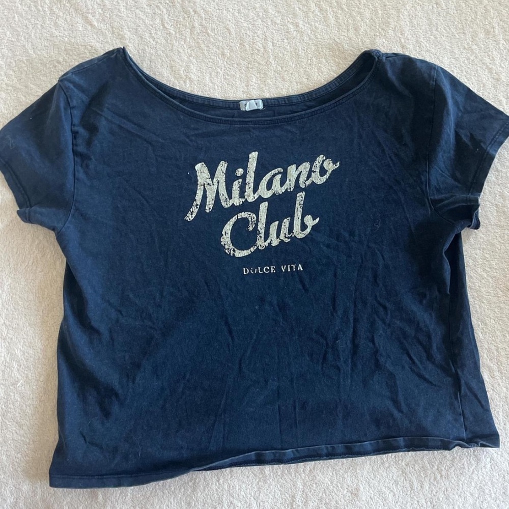 Garage Navy Blue Graphic Tee